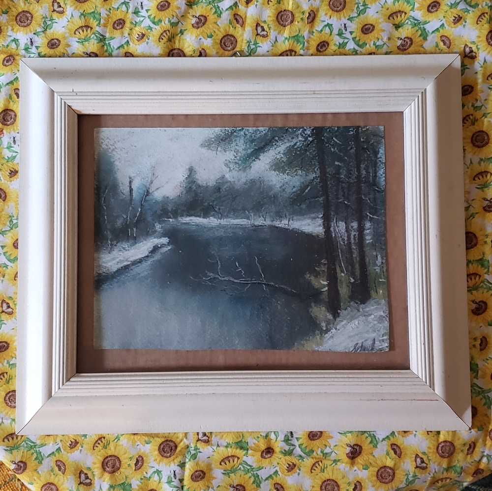 Snowy river soft paint original painting